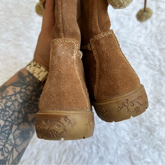 Timberland Toddler Leather Knee High Boots Brown Waterproof Size 11.5 - Picture 7 of 9